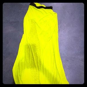 Used Blue Life Two Open Slit Green Skirt